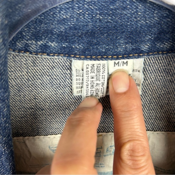 Freego Western Vintage studded beaded Jean denim jacket size: M - Picture 9 of 14